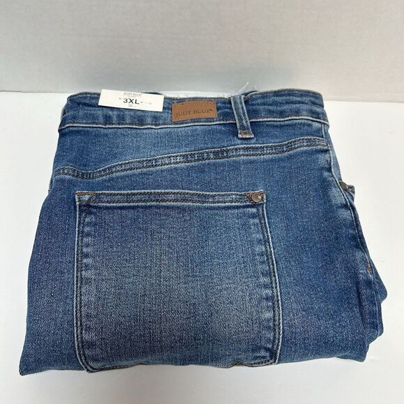Judy Blue NWT Hi Waist Tummy Control Fray Hem Denim Jean Skirt 3XL Style #2800 - Picture 1 of 5